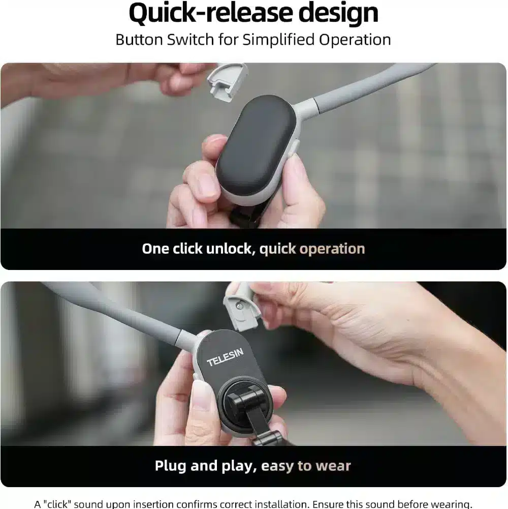 Soporte magnético para teléfono móvil de cuello TELESIN, collar de grabación selfie, soporte de montaje para teléfono Gatgets Y Otros Productos Costa Rica