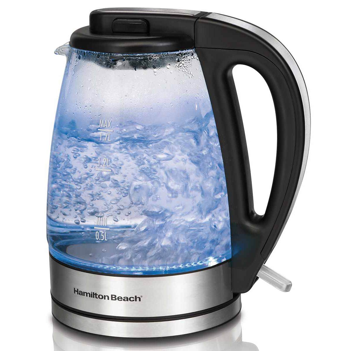 Tetera Eléctrica Hamilton Beach 1.7 Litros de Vidrio HB40865