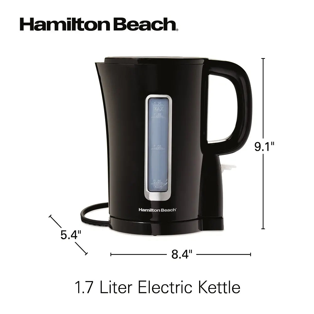 Tetera Eléctrica Inalámbrica Hamilton Beach 1.7 Litros 1500W HB41038