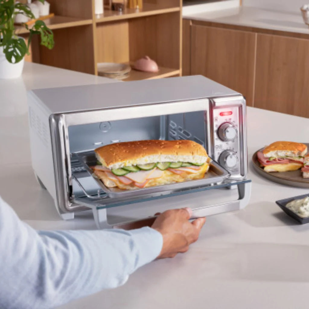 Horno Tostador Black+Decker TO4120-1SDLA 1150W 4 Rebanadas Gris