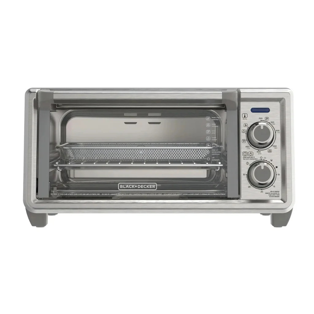 Horno Tostador con Freidora de Aire Black+Decker TO4125-0SDLA 11 Litros 1150W