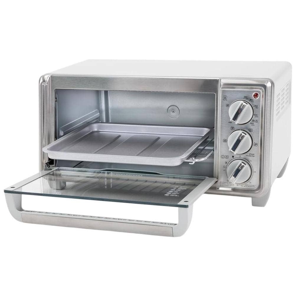 Horno Tostador Black+Decker TO4130-1SDLA 4 Rebanadas 1150W Acero Inoxidable