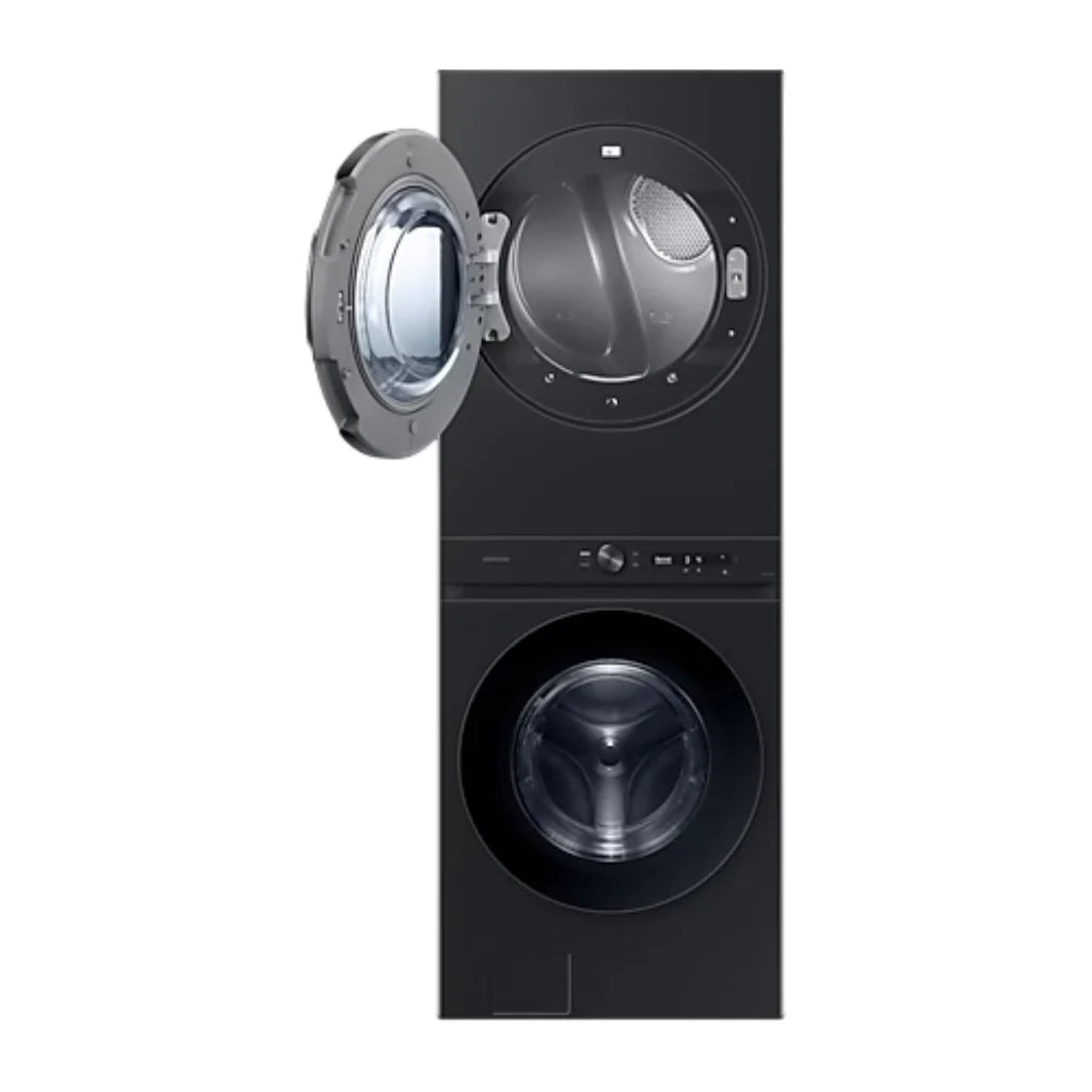 Torre de Lavado SAMSUNG Bespoke 22 kg Electrica con Laundry Hub de gran capacidad Negro Lavadora Y Secadoras Costa Rica