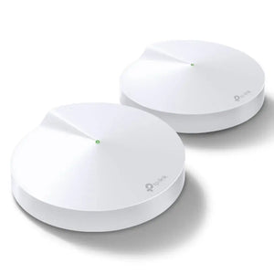 Sistema wifi mesh tp-link deco ac1300, incluye 2 dispositivos para cobertura eficiente en toda la casa.
