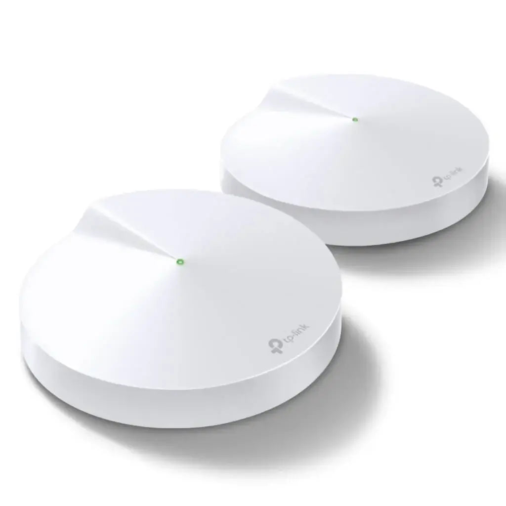 Sistema wifi mesh tp-link deco ac1300, incluye 2 dispositivos para cobertura eficiente en toda la casa.