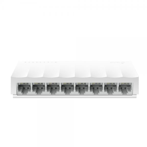 SWITCH TP LINK 8 PUERTOS 10/100MBPS LS1008 white 8-port Ethernet network switch front view