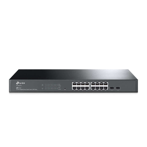 TP-link switch smart omada jet stream de 16 puertos gigabit con 2 ranuras SFP-TL-SG2218 Costa Rica