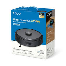 Caja del Tp Link robot aspirador y friegasuelos 5300Pa doble sistema de navegación + base de autovaciado - Tapo RV30 Max Plus