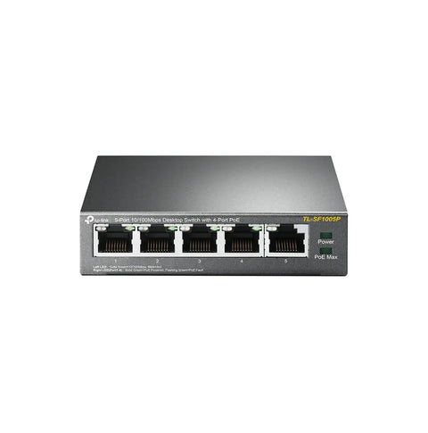 TP-link switch omada de escritorio de 5 puertos a 10/100 Mbps con PoE de 4 puertos - TL-SF1005P Costa Rica