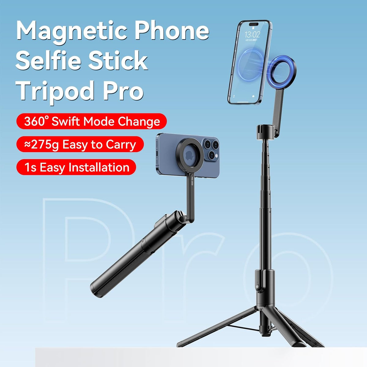 Trípode magnético para selfie stick con Magsafe con control remoto envío gratis Costa Rica