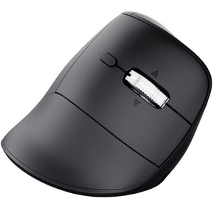 Mouse Ergonómico Vertical Trust Vyran 26107 Inalámbrico Recargable 4800 DPI Negro