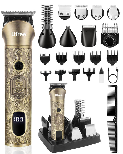 Ufree-maquinilla de afeitar - Rasuradora eléctrica para hombres 6 en 1 inalámbrica Kit para bigote cuerpo nariz y cara Costa Rica