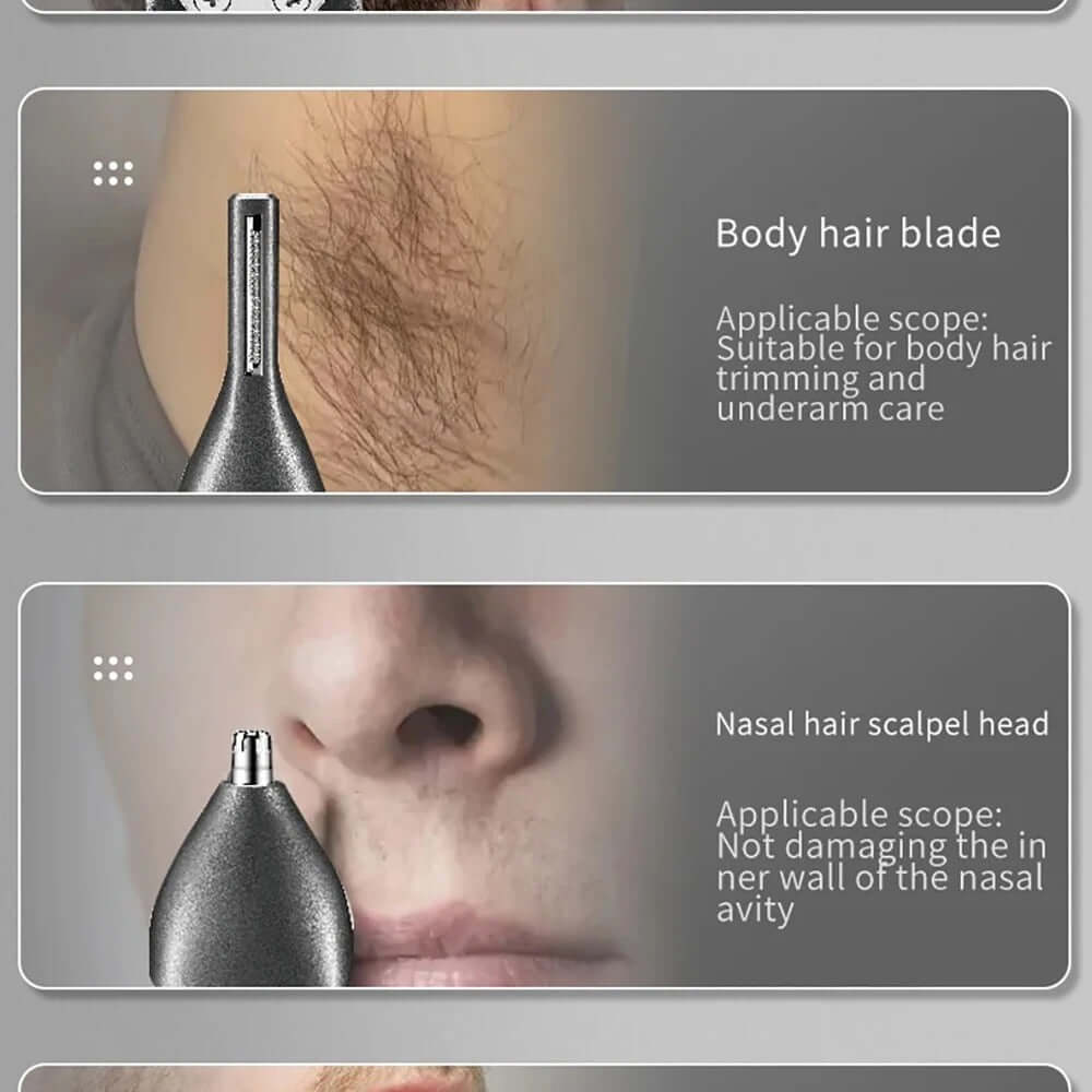 Ufree-maquinilla de afeitar - Rasuradora eléctrica para hombres 6 en 1 inalámbrica Kit para bigote cuerpo nariz y cara Costa Rica
