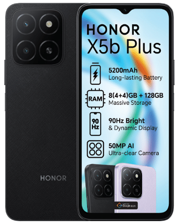 Teléfono Celular  Honor X5B Plus 4Gb 256Gb Negro