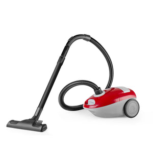 Aspiradora Black+Decker VCBD603 1800W con Bolsa Lavable y Filtro HEPA Gris y Roja