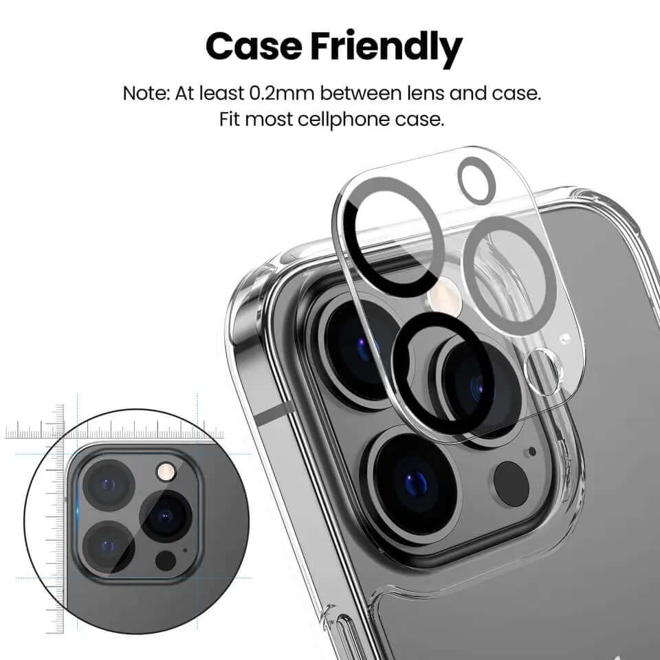 Vidrio Temperado De Cámara Iphone desde 11Pro hasta 17Promax Costa Rica