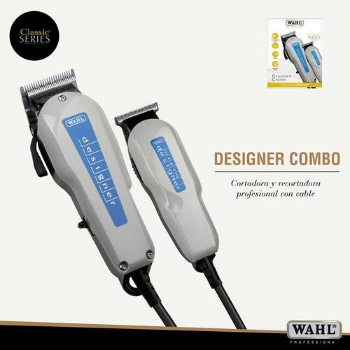 PACK DESIGNER CORTAD - pack de cortadora y recortadora profesional Wahl Pro con motor V4000 y cuchillas cromadas