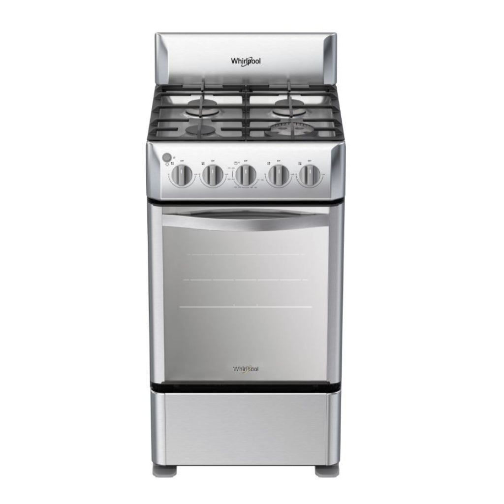 Cocina A Gas Whirlpool - 20 Pulgadas - Acero Inoxidable - 2 Parrillas Hierro Fundido Cocinas Costa Rica