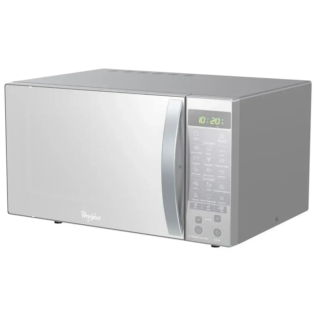 Whirlpool microondas 1,1 pies plateado natural acabado espejo WM1211D Costa Rica