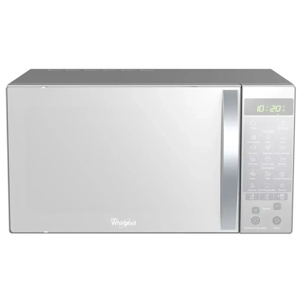 Whirlpool microondas 1,1 pies plateado natural acabado espejo WM1211D Costa Rica