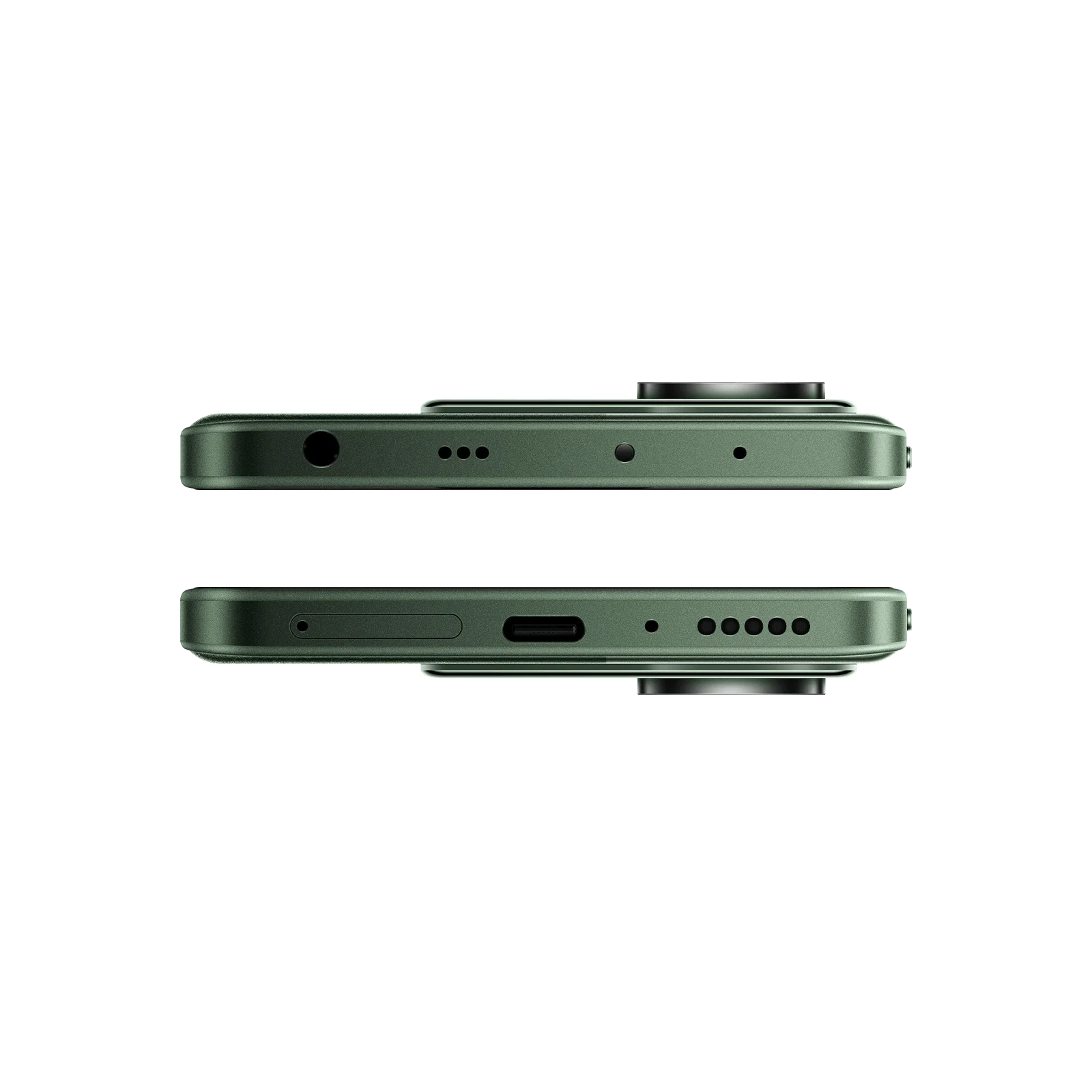 Alt Tag: CELULAR  XIAOMI POCO  M7 PRO / 256GB  8GB  5G verde vista lateral con puerto USB-C y cámara sobresaliente