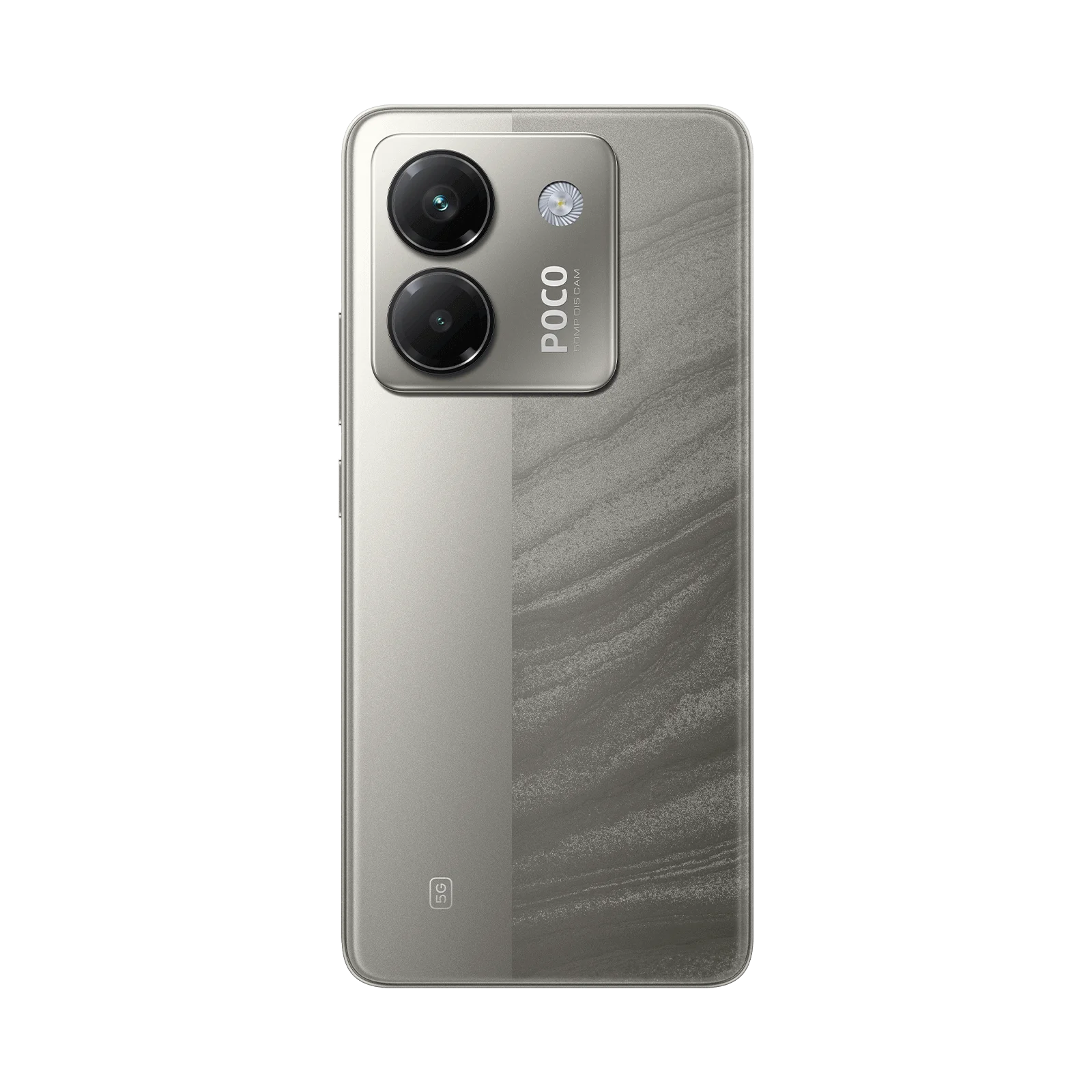 Alt Tag: CELULAR  XIAOMI POCO  M7 PRO / 256GB  8GB  5G smartphone vista trasera color gris con doble cámara y acabado texturizado