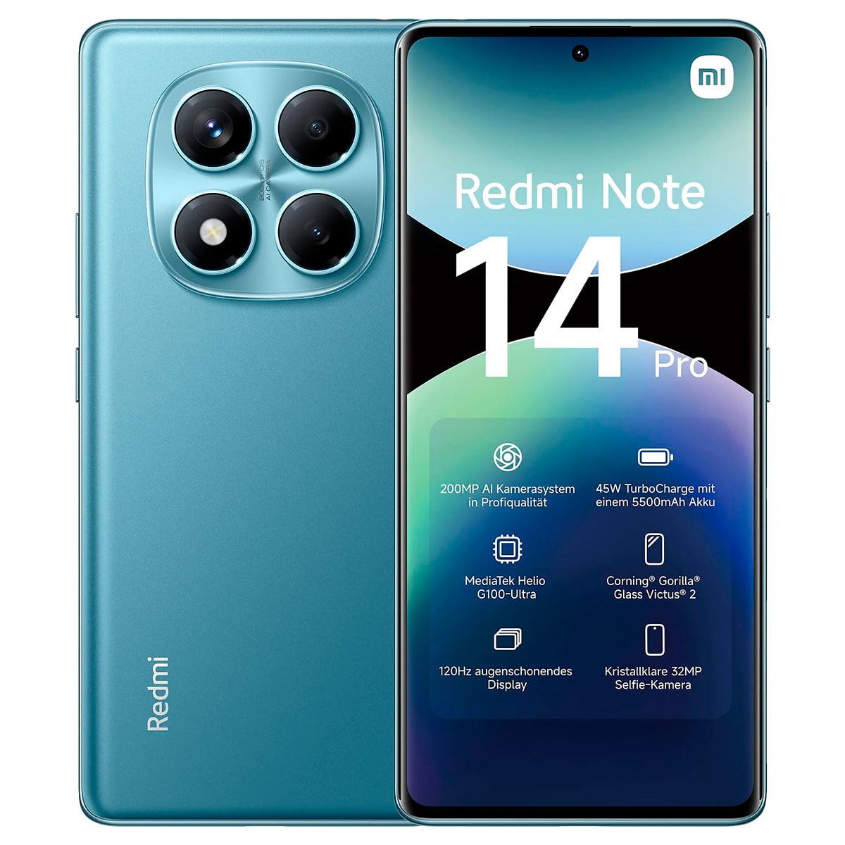 Teléfono Celular Redmi Note 14 Pro 8Gb 256Gb Ocean Blue