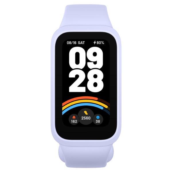 Banda Smart Xiaomi Smart Band 9 Active 70785 Purple con pantalla TFT de 1,47 pulgadas y diseño ligero, ideal para el monitoreo diario.