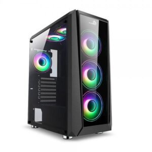 CASE GAMING  X-LION HD-750 TEMPERED  GLASS SIDE PANEL USB2.0*2 + USB3.0*1 + HD AUDIO + 3 FAN