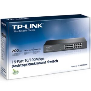 SWITCH TP LINK 16 PUERTOS 10-100MBPS TL-SF1016DS