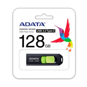 MEMORIA USB 128GB 3.2 ADATA UC300 TYPE-C ACHO-UC300-128G-RBK-GN