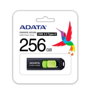 MEMORIA USB 256GB 3.2 ADATA UC300 TYPE-C ACHO-UC300-256G-RBK-GN