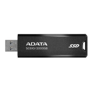 HD EXTERNO 2TB 3.2 SOLIDO ADATA BLACK-RED  SC610-2000G-CBK-RD