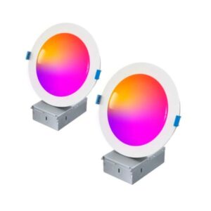 LUCES PARA PARED  GOVEE LED RECESSED LIGHTS 4 INCH 2 PACK B601B