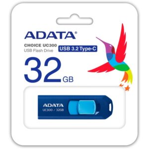 MEMORIA USB 32GB 3.2 ADATA UC300 TYPE-C ACHO-UC300-32G-RNB-BU