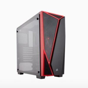 CASE CORSAIR CARBIDE SERIES SPEC-04 TEMPERED  GLASS MID TOWER BLACK-RED  CC-9011117-WW