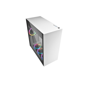 CASE SHARKOON GAMING  PURE STEEL WHITE RGB ATX 4044951027460