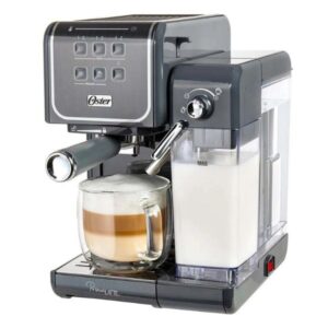 Cafetera OSTER Prima Latte Touch - espresso, latte y cappuccino - panel táctil, 19 bares, compatible con cápsulas Nespresso