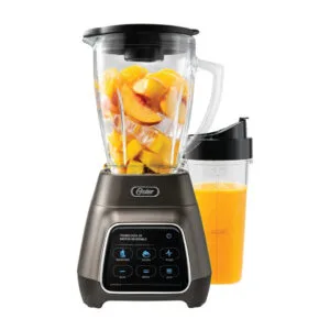 Licuadora Oster 1000W Con Tecnología Reversible Y Pantalla Táctil, Cuchilla Ampliada De Seis Aspas, Programas Automáticos Para Smoothies Y Salsas, Incluye Vaso Blend-N-Go De 750Ml.