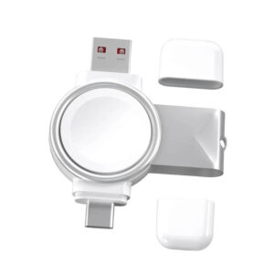 Base de carga USB para Apple Watch, cargador inalámbrico magnético tipo C para iWatch y Ultra