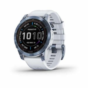 Reloj Inteligente Garminfenix 7 Safiro Solar Titanio Azul / Blanco