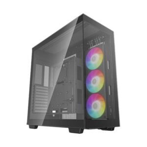 Case Gaming Deepcool Ch780 Atx Max Premium Con Vidrio Temperado En El Frente Y Lateral Negro R-Ch780-Bkade41-A1