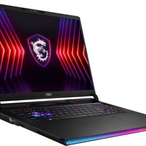 Laptop Gaming Msi Raider Ge78 Hx 14Vhg 17" I9-14900 32Gb (16Gb X 2) 2Tb T.V. Rtx4080 Ddr6 12Gb Win 11 Pro Español Negro 9S7-17S151-818