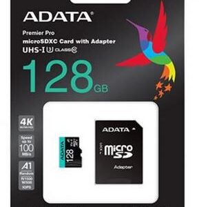 MEMORIA MICRO SD 128GB ADATA AUSDX128GUI3V30SA2-RA1