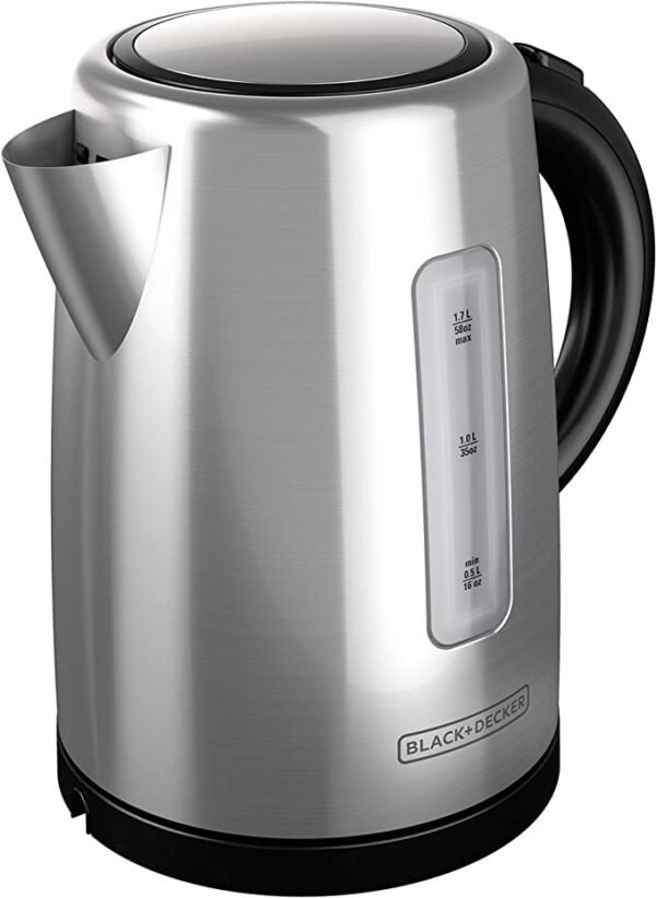 Black + Decker Hervidor 1.7L Inox Sin Cable Ke2000Sd