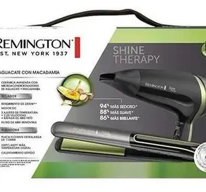 Remington combo alisadora y secador terapia de aguacate S12A-D13A (110) F