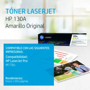 HP toner amarillo 1 000pgs 130A CF352A