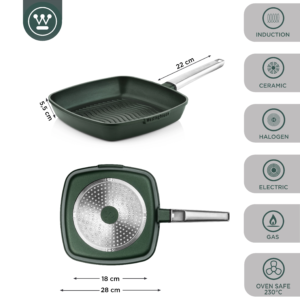 Westinghouse Sarten Grill Performance Verde 28Cm Wcfp0095G28Sg