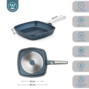 Westinghouse Sarten Grill Performance Azul 28Cm Wcfp0095G28Bl