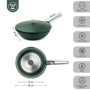 Westinghouse Caserola Baja Performance Verde 28Cm Wccw0095028Sg